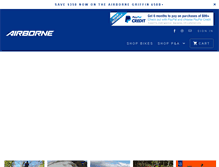 Tablet Screenshot of airbornebicycles.com